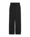 Max Mara Pinstripe-pattern Wide-leg Trousers In Black