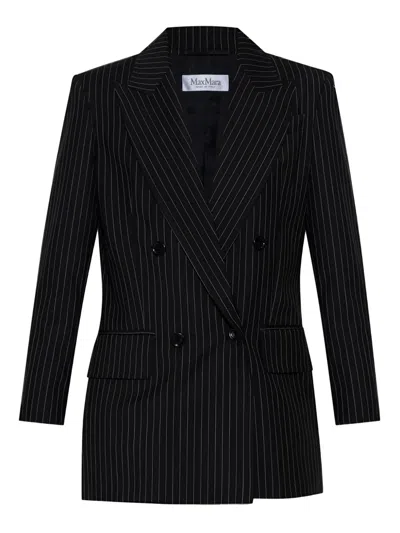 Max Mara Pinstriped Double-breasted Blazer