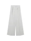 Max Mara Pinstriped Trousers In White