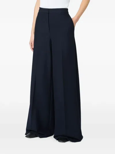 Max Mara Pinza Palazzo Pants In Blue