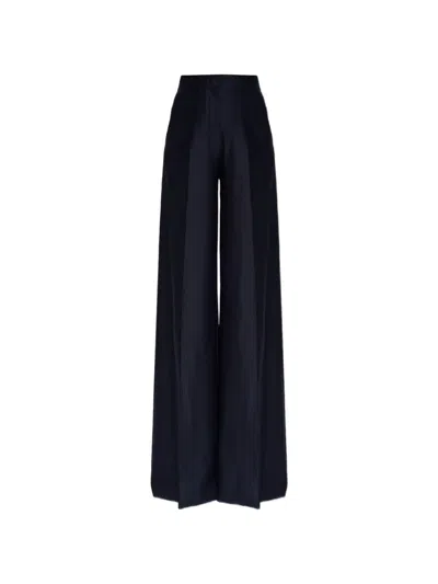 Max Mara Pinza Wide-leg Trousers In Black