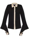 Max Mara Pio Silk Charmeuse Shirt In Schwarz