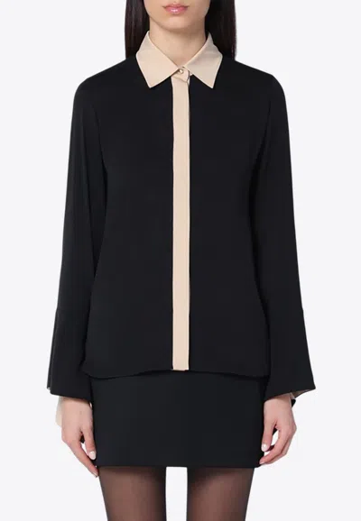 MAX MARA PIO SILK BUTTONED SHIRT
