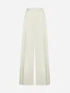 Max Mara Weite Hose Zinnia Aus Jersey In Cream