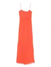 Max Mara 'pioppo' Dress In Orange