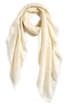 Max Mara Pirania Alpaca & Silk Scarf In White