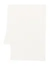 Max Mara Pirania Textured Alpaca-wool Scarf In White