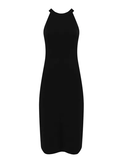 Max Mara Pirenei Dress In Stretch Viscose In Black