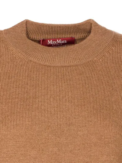 Max Mara Pisano Sweater In Camel