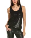 Max Mara Woman Top Black Size 12 Polyester In Black