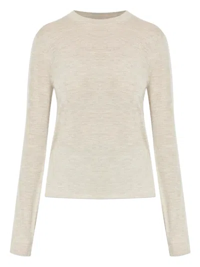 Max Mara Pittura Long-sleeve Sweater In Neutral
