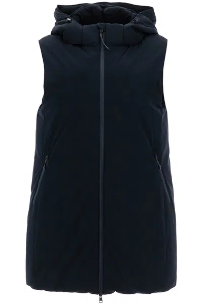 Max Mara Piumino Smanicato Con Cappuccio In Blue