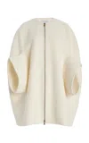 Max Mara Placido Cashmere Coat In White