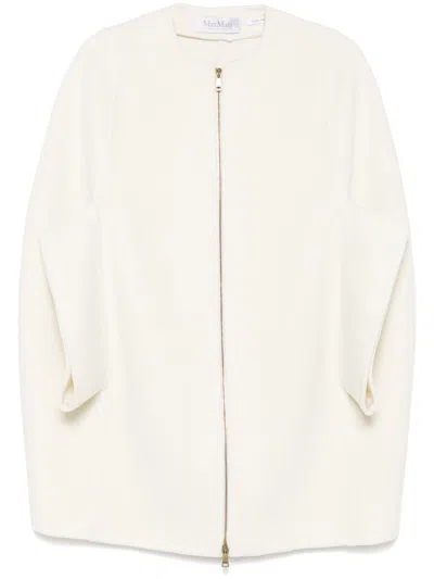 Max Mara Placido Coat In 白色
