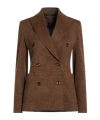 Max Mara Plaid Blazer In Brown
