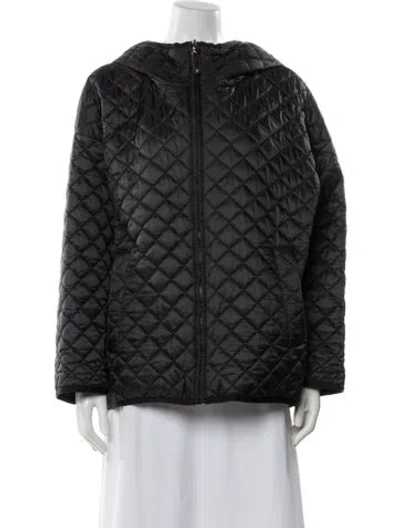 Pre-owned Max Mara Plaid Print Jacket In Black
