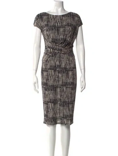 Pre-owned Max Mara Plaid Print Mini Dress