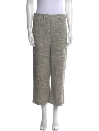 Pre-owned Max Mara Plaid Print Wide Leg Pants In Multi