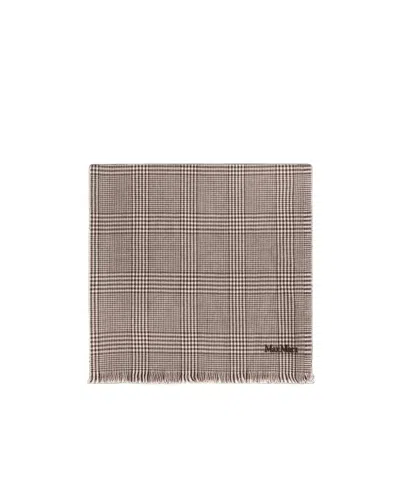 Max Mara Plaid Scarf In Brown