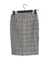 Max Mara Plaid Skirt In Black