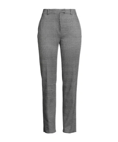 Max Mara Plaid Straight-leg Trousers In Gray