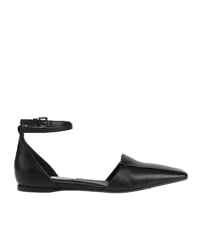 Max Mara Plain Colour Ballet Flats In Multi
