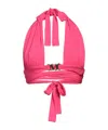 Max Mara Plain Colour Bikinis In Animal Print