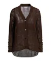 Max Mara Plain Colour Cardigan In Brown
