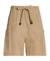 Max Mara Plain Colour Shorts In Brown