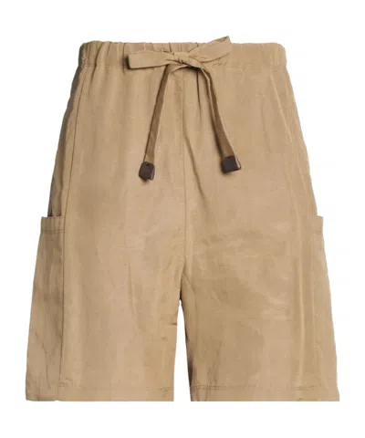 Max Mara Plain Colour Shorts In Brown