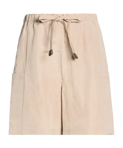 Max Mara Plain Colour Shorts In Neutral