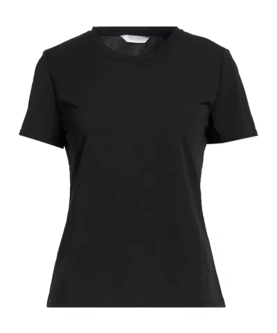 Max Mara Woman T-shirt Black Size L Cotton In Animal Print