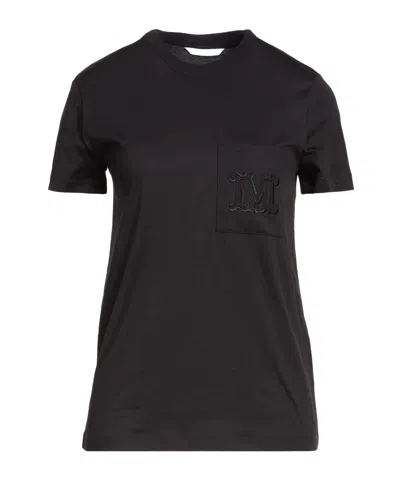 Max Mara Plain Colour T-shirts In Animal Print