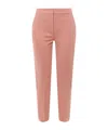 Max Mara Plain Jersey Casual Pants In Pink