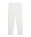 Max Mara Cropped Tailored Trousers In White