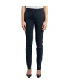 Max Mara Plain Knitted Cigarette Pipe Trousers In Black