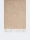 Max Mara Plain Wool Stole In Beige