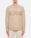 Max Mara Wool And Cashmere Sweater With 1951 Motif In Beige