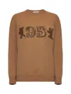 MAX MARA PLATA LOGO EMBELLISHED CREWNECK JUMPER