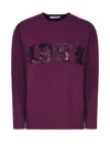 Max Mara Crystal-embellished Round-neck Jumper In Purple
