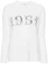 Max Mara Crew Neck Wool And Cashmere Blend Sweater In White