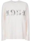 Max Mara Sequin Embroidered Knit Pullover In Neutral