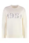 Max Mara Crew Neck Wool And Cashmere Blend Sweater