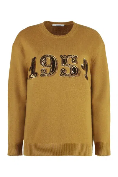MAX MARA MAX MARA PLATA WOOL AND CASHMERE SWEATER