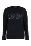 Max Mara Plata Wool And Cashmere Sweater In Blue