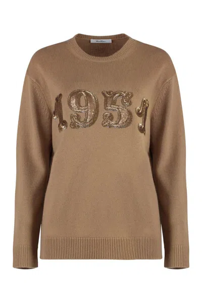 MAX MARA MAX MARA PLATA WOOL AND CASHMERE SWEATER