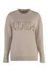 Max Mara Plata Round-neck Clothing In Beige