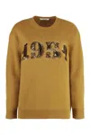 Max Mara Sweater In Wool And Cashmere Blend In Brown