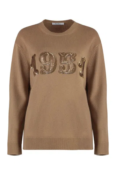 MAX MARA MAX MARA PLATA WOOL AND CASHMERE SWEATER