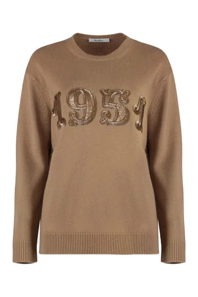 MAX MARA MAX MARA PLATA WOOL AND CASHMERE SWEATER